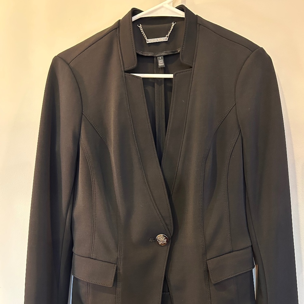 White House Black Market Black Cropped Blazer